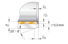 衬套 EGB2225-E40-B, 滑套，免维护，带铜衬