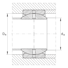 关节轴承 GE63-ZO, 根据 DIN ISO 12 240-1 标准，英制尺寸，需维护